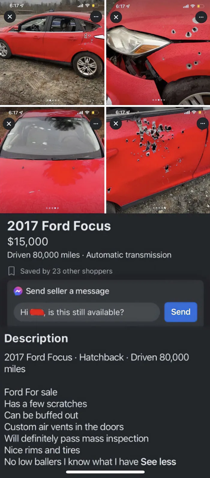 40 Gems From Facebook Marketplace That Prove Just How Much Garbage People Try To Sell You (New Pics)