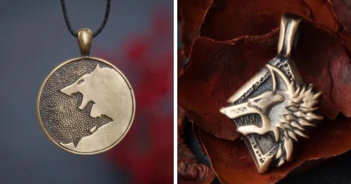I've Created The Wolf Necklace Collection In Viking Style (5 Pics)