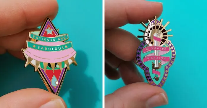 I Make Empowering Pins For Chronic Warriors (4 Pics)