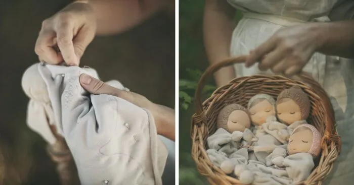 I Create Cute Organic Waldorf Dolls Without The Use Of A Sewing Machine (5 Pics)