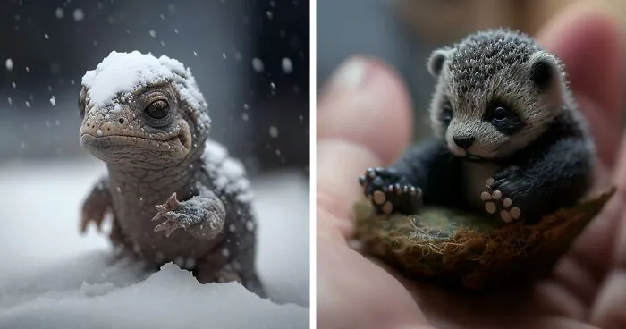 I Created Micro Baby Animals With The Help Of AI (19 Pics)