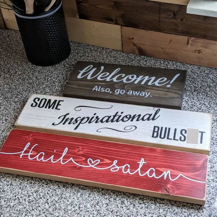 Some "Inspirational" Home Decor I Made. Just For Fun