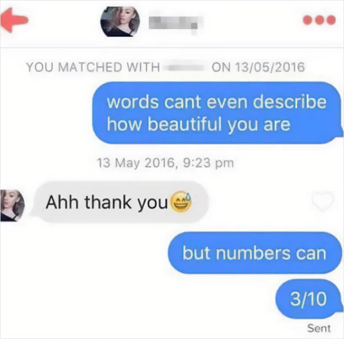 30 Hilarious And Awkward Tinder Screenshots People Just Had To Share On This FB Page