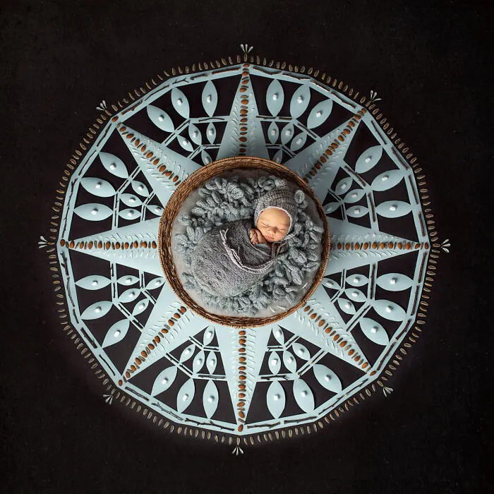 Each Of My Mandalas Is Designed For A Particular Baby, And Here Are My Latest 38 Photographs From The Series: “The Kids Of The Sun”