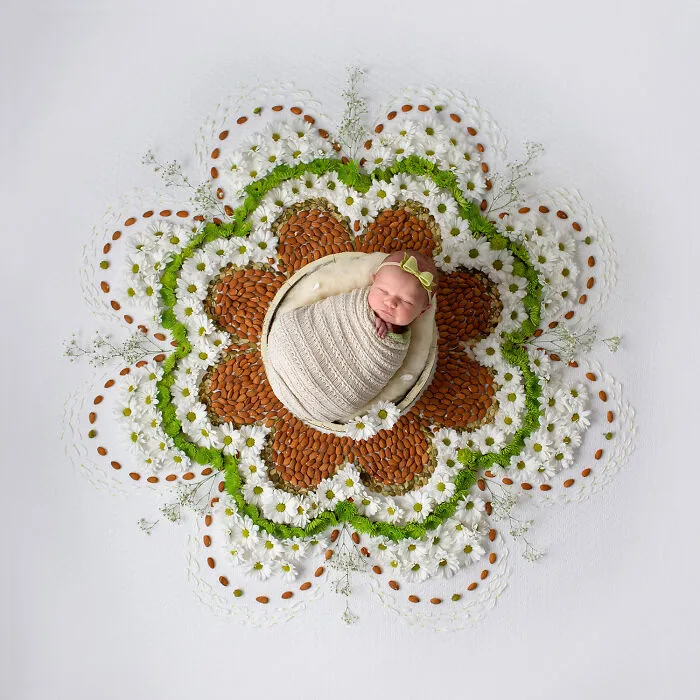 Each Of My Mandalas Is Designed For A Particular Baby, And Here Are My Latest 38 Photographs From The Series: “The Kids Of The Sun”
