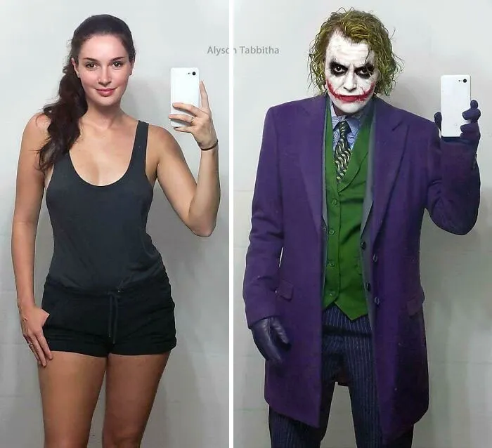 Alyson Tabbitha como el Joker del Caballero Oscuro