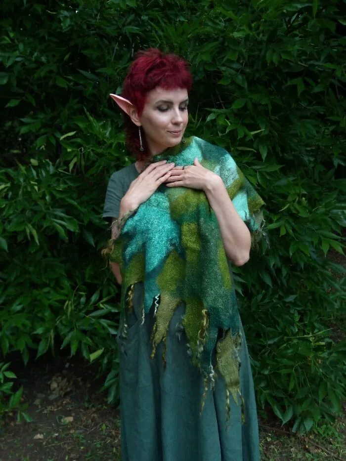 Wool Shawl Forest