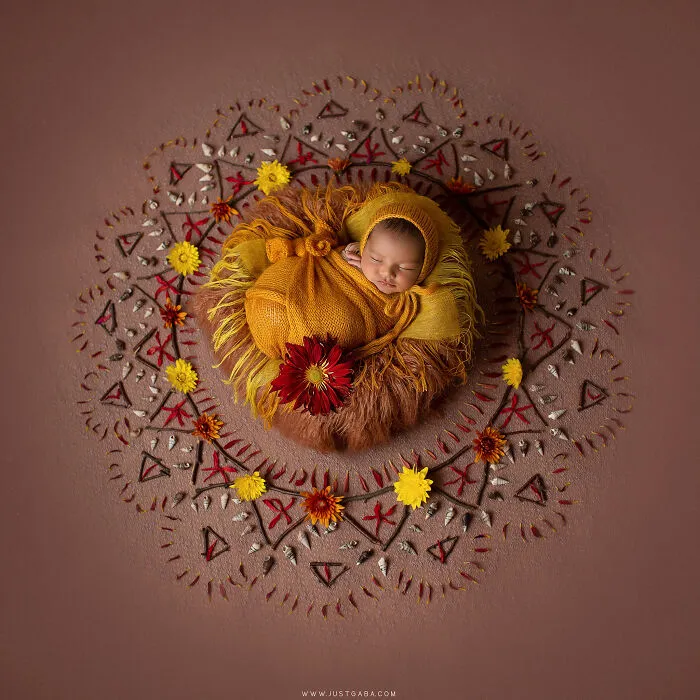 Each Of My Mandalas Is Designed For A Particular Baby, And Here Are My Latest 38 Photographs From The Series: “The Kids Of The Sun”