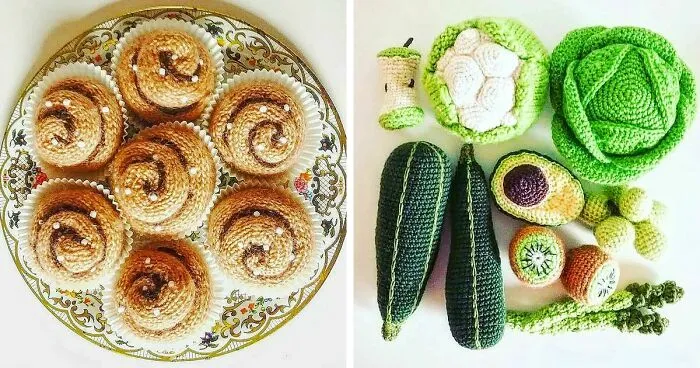 45 Drool-Inducing Crocheted Food Items Made By This Finnish Artist