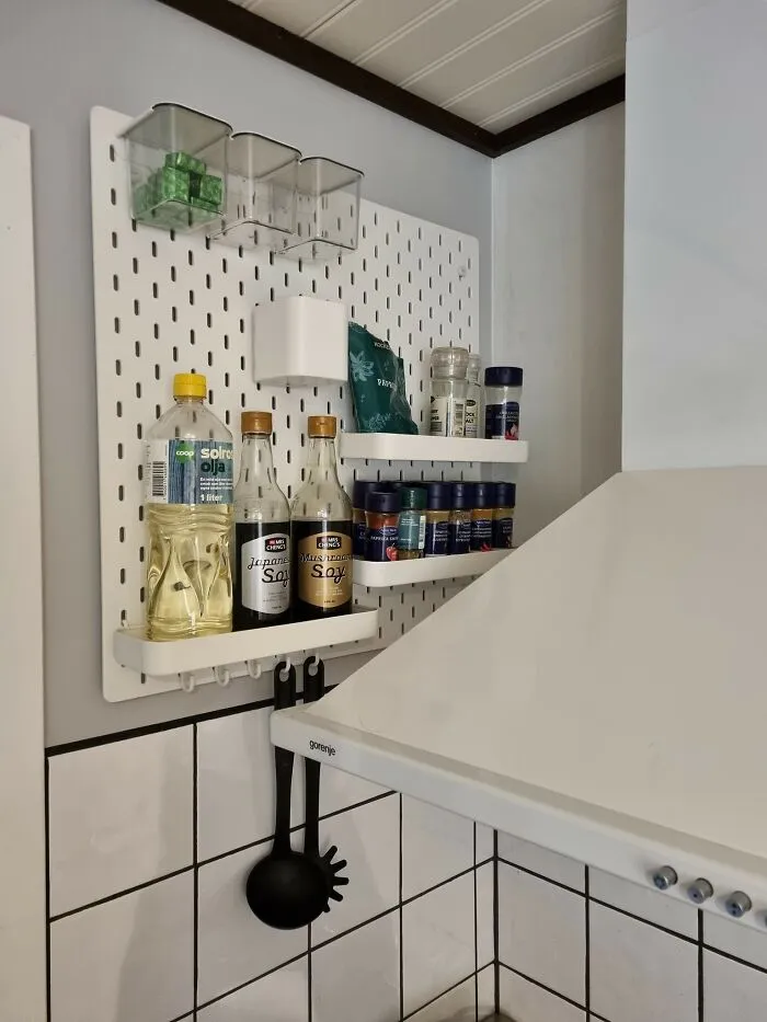 Finally Got Some Storage For Spices And Stuff In My Tiny, Tiny Kitchen