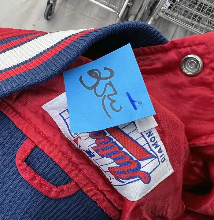 I Was At A Thrift Store Buying A Jacket Marked At $25. The Cashier Wrote A 3 Over The 2 While I Was Checking Out Thinking I Wouldn't Notice
