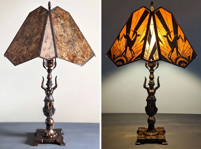I Wanted To Share Some Pics Of This Authentic Mid-1920s Art Deco Maiden Figurine Lamp Base I Restored
