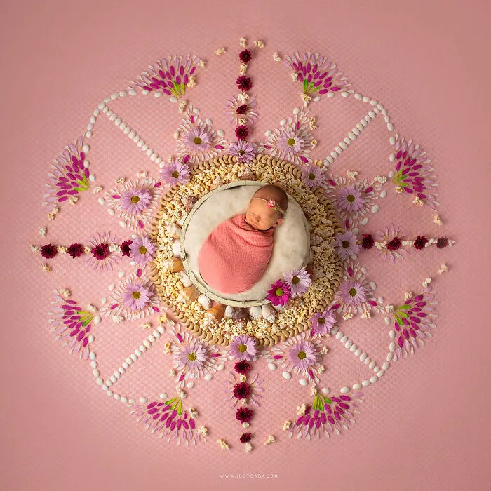 Each Of My Mandalas Is Designed For A Particular Baby, And Here Are My Latest 38 Photographs From The Series: “The Kids Of The Sun”