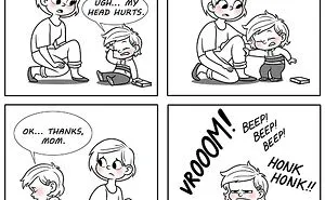 Unveiling Childhood Joys And Struggles: 30 Comics By This Artist
