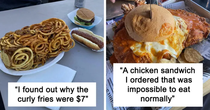50 Times People Just Had To Document These Insanely Large Portions Of Food They Received In The US