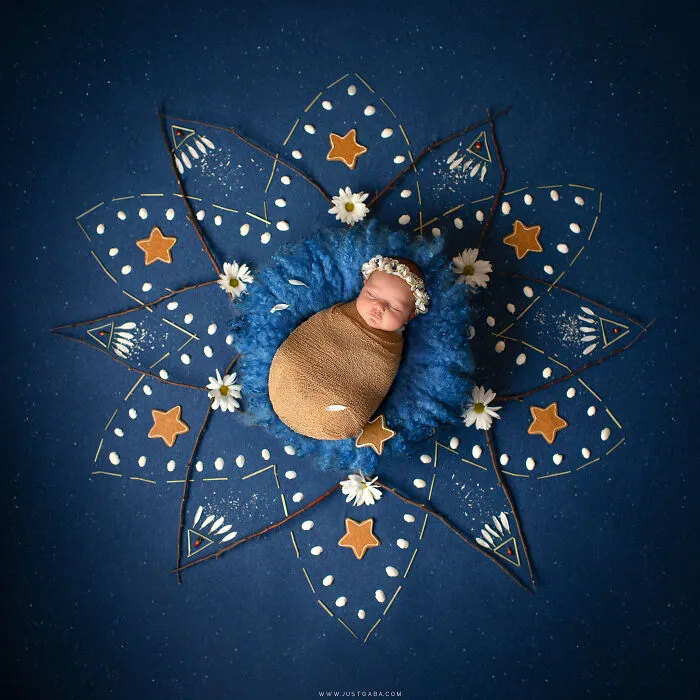 Each Of My Mandalas Is Designed For A Particular Baby, And Here Are My Latest 38 Photographs From The Series: “The Kids Of The Sun”