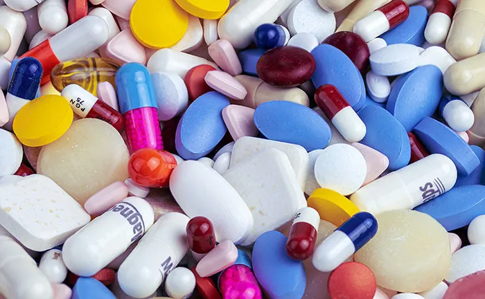 Different kind of pills in one place