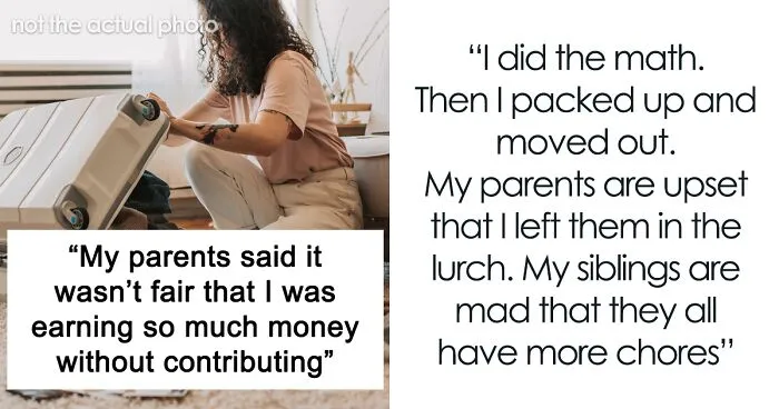Family Doesn't Appreciate All The Household Work This Woman Does And Demands She Pays Rent, Regret It When She Moves Out Instead
