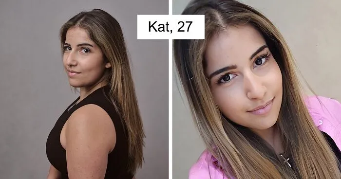 To Explore The Effects Of Social Media And Filters On Young Women, I Asked 12 Brave Females To Take A Selfie And Then Photographed Them With A Professional Camera
