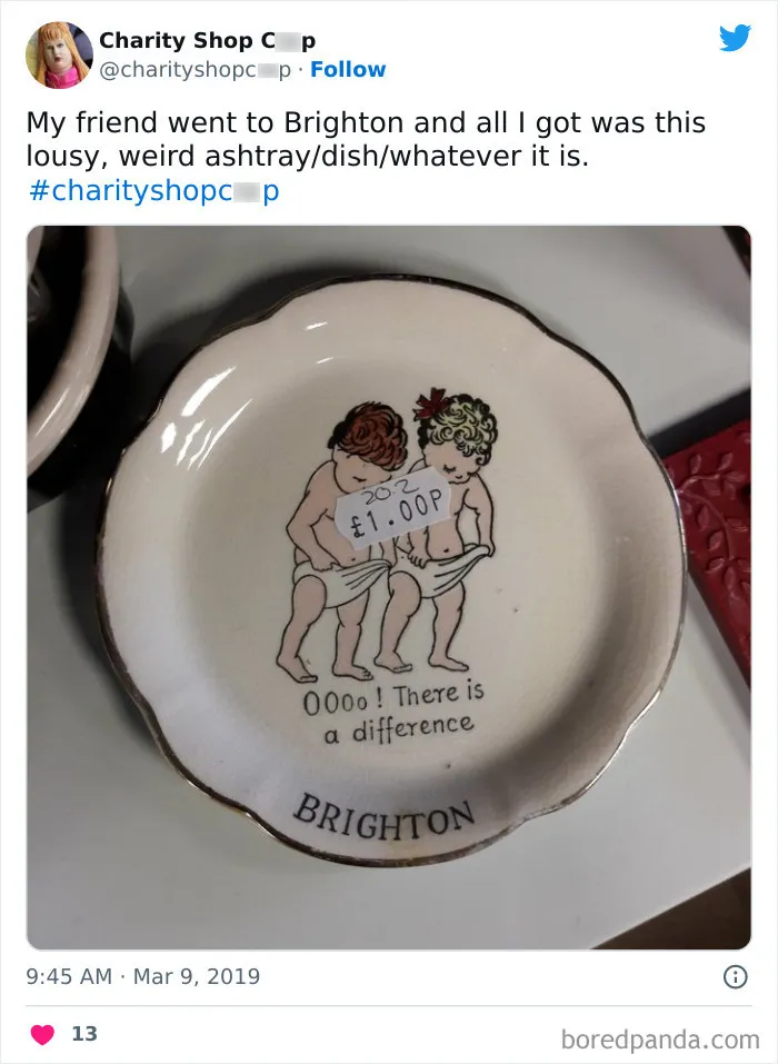 30 Random And Unhinged Charity Shop Finds That Prove Shopping Secondhand Can Be Wild