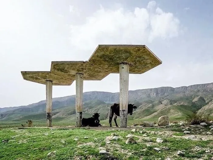 Bus Stop No 37, Network Of Bus Stations, Tajikistan. Built In The Late 70s