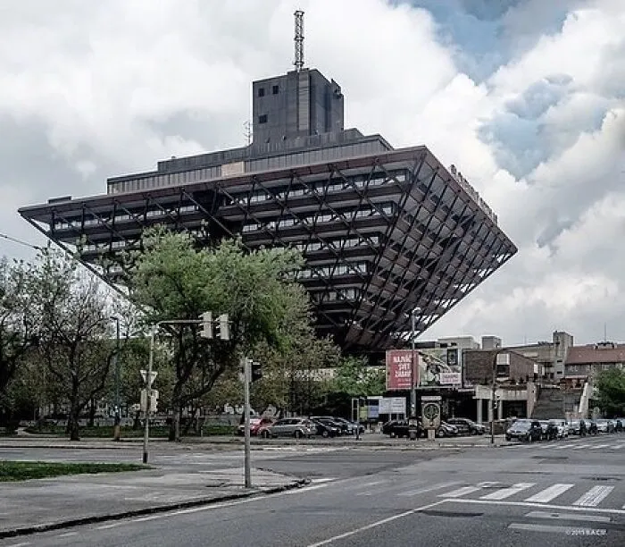 Slovak Radio Building, Bratislava, Slovakia, Built Between 1967-1983