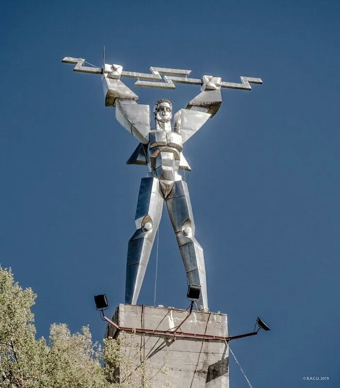 ”electrification”, Stainless Steel Sculpture, Vidraru Dam 1971. Arges County, Romania