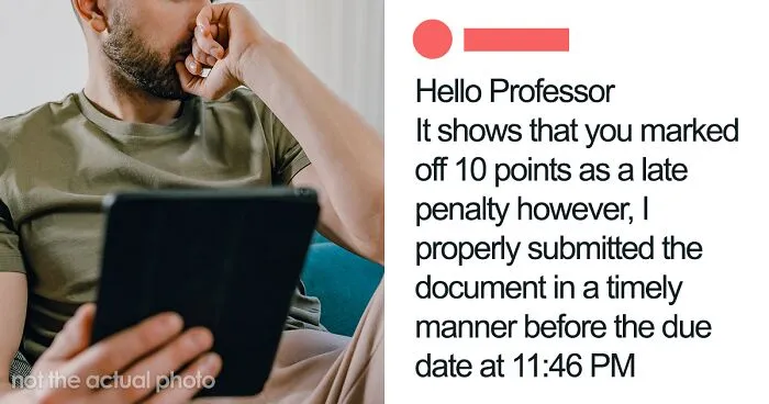 Student Questions Why They Received A Late Penalty When Their Assignment Was Submitted 14 Mins Before The Deadline, Shares Their Emails With The Professor