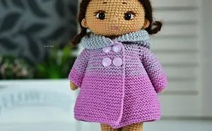 Doll Jacket Pattern For Doll 8 Inches, Doll Clothes Pattern