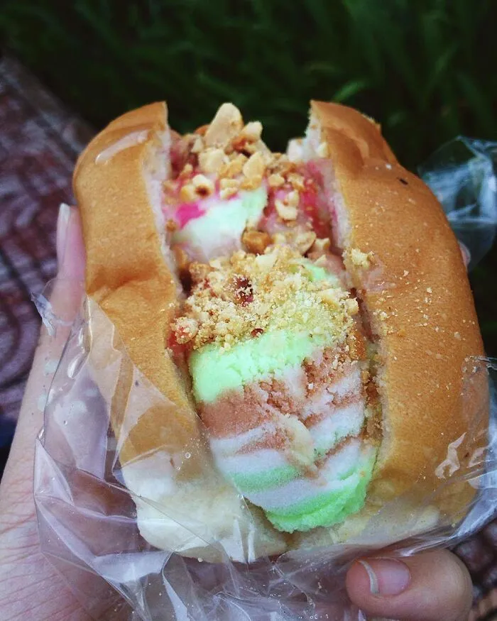 I Found A Bus Selling These And They Are Delicious 🤤 And They're Technically A Sandwich....i Think??