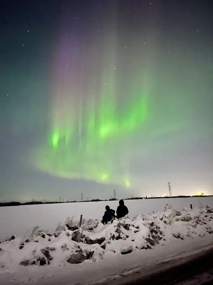 The Northern Lights That Me And My Cousins Went To See A Few Nights Ago 