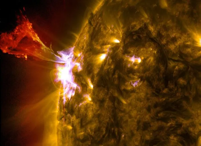 First Observed Solar Flare