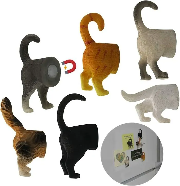 Cat Bum Magnets