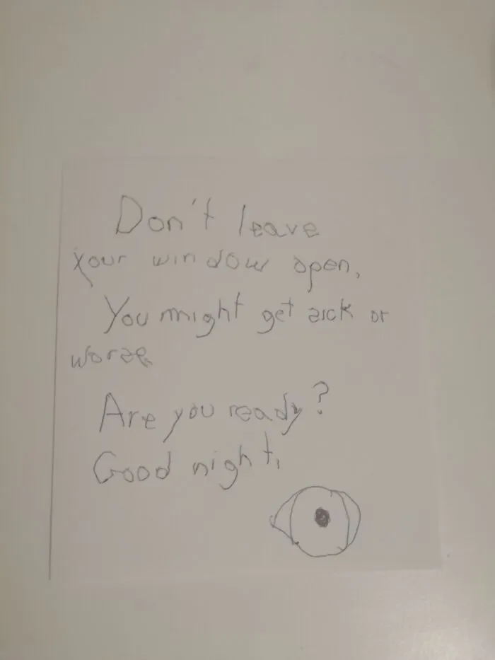I Received A Terrifying Scary Note In My Mailbox
