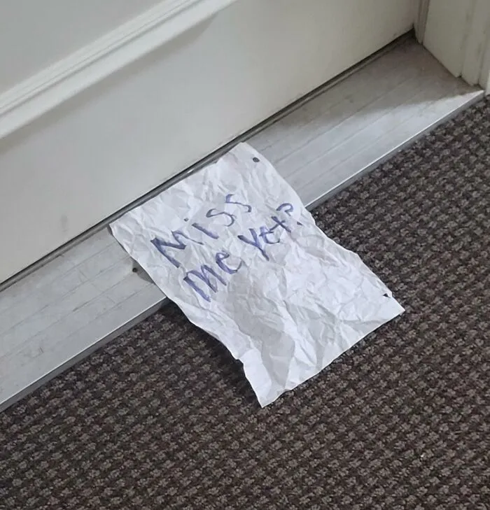 Found When Returning From Work Today