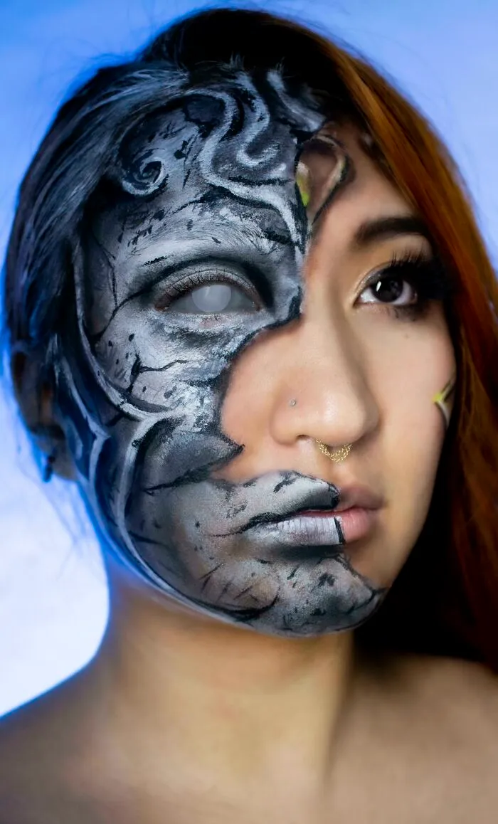 Athena From God Of War Inspired Facepaint By Me! Hope You Enjoy