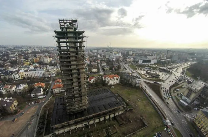 Beautiful Skycraper In Krakow, Poland