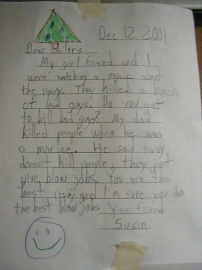Letters Kids Have Sent To Soldiers (The Motherlode)