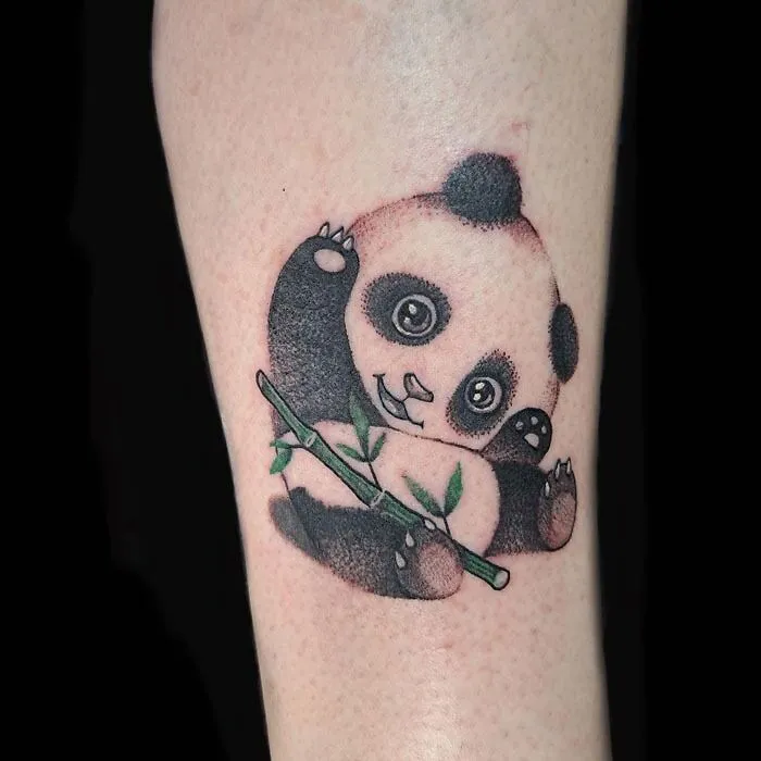 Cute Panda Tattoo