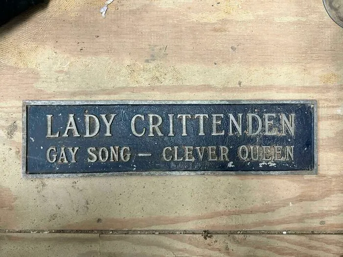 This Plaque Came In As As Scrap Metal. Measures Approx 1.5ft X 6in. Made Of Cast Aluminum. Google Turns Up No Results. Witt??