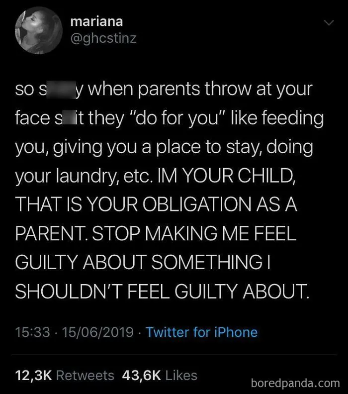 Raising Your Child Isn't Something They Have To Earn