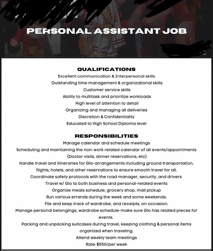 Semi Famous Rapper Hiring A Personal Assistant