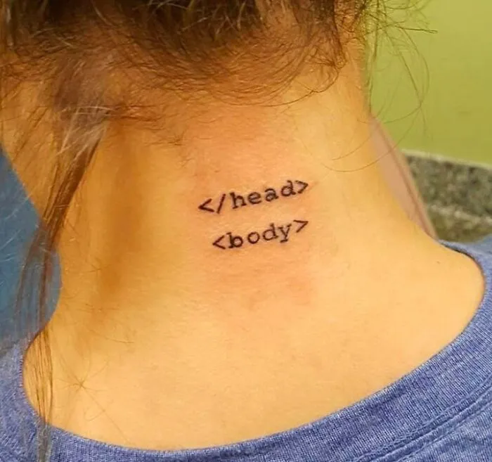 Got A Tattoo That Combines Two Of My Loves: Tech And Terrible Puns
