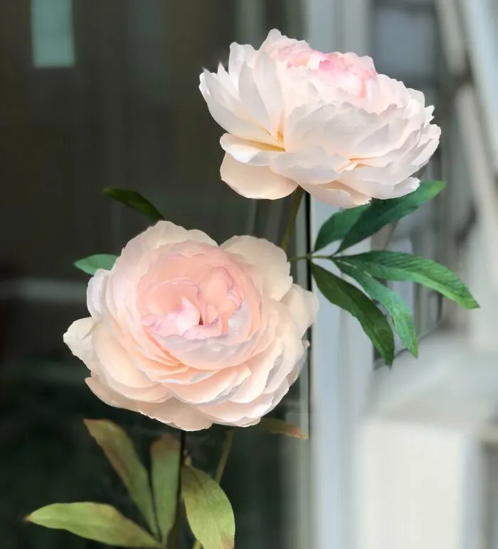 Some Paper Peonies That I’m Making