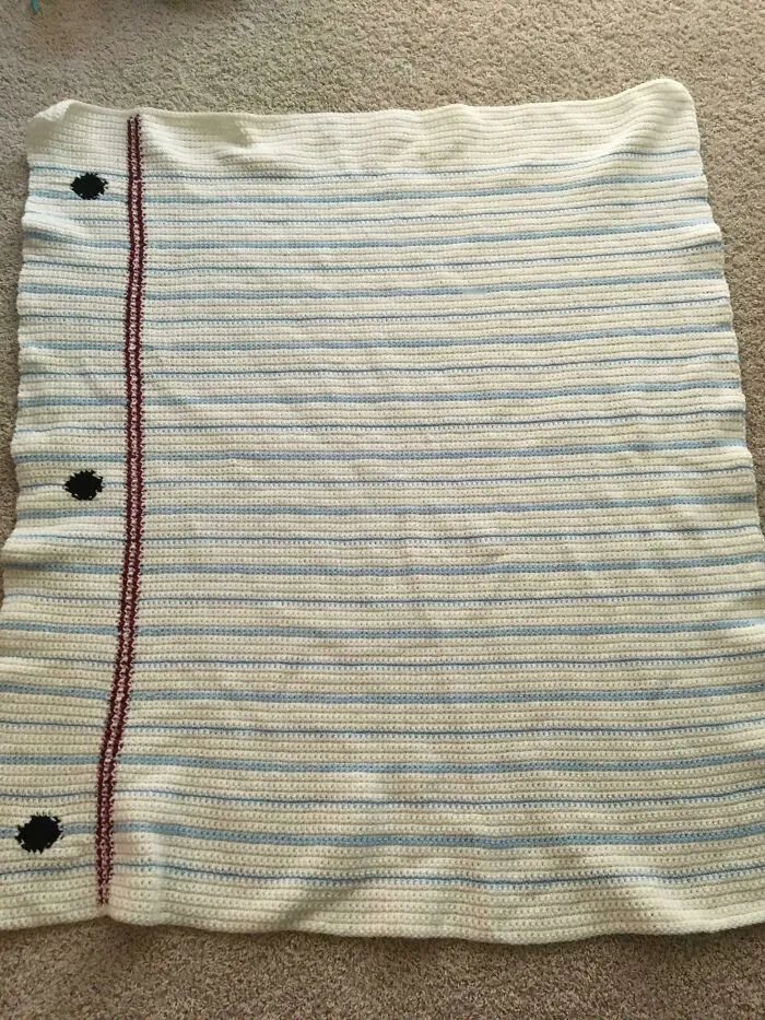 Finally Finished This Notebook Paper Blanket!
