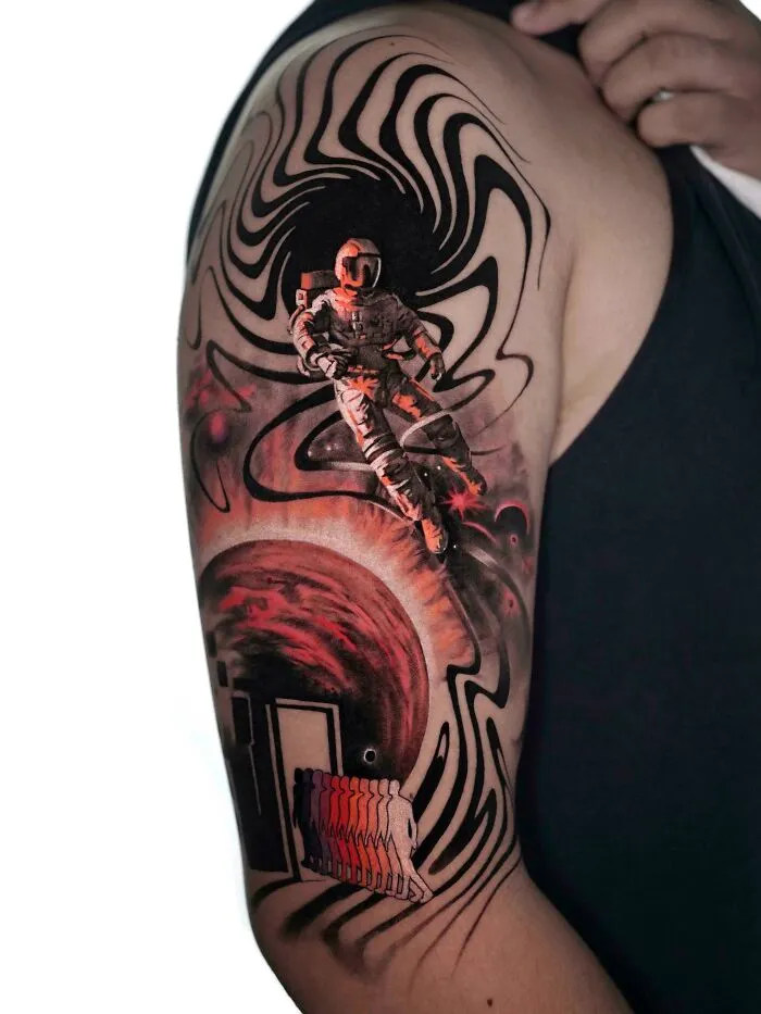 Abstract Space Tattoo