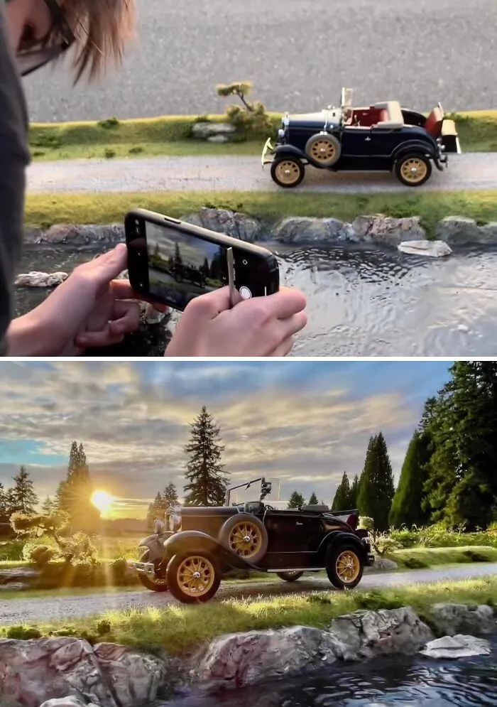 15 Y.O. Photographer Masterfully Uses Forced Perspective To Fool The Eye And Make Toy Cars Look Like Real Autos (30 Pics)
