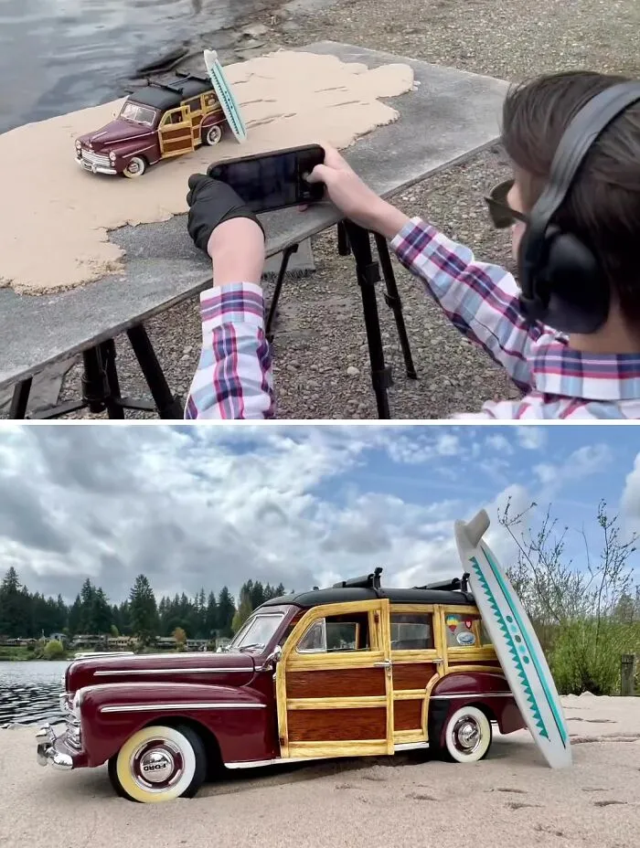15 Y.O. Photographer Masterfully Uses Forced Perspective To Fool The Eye And Make Toy Cars Look Like Real Autos (30 Pics)