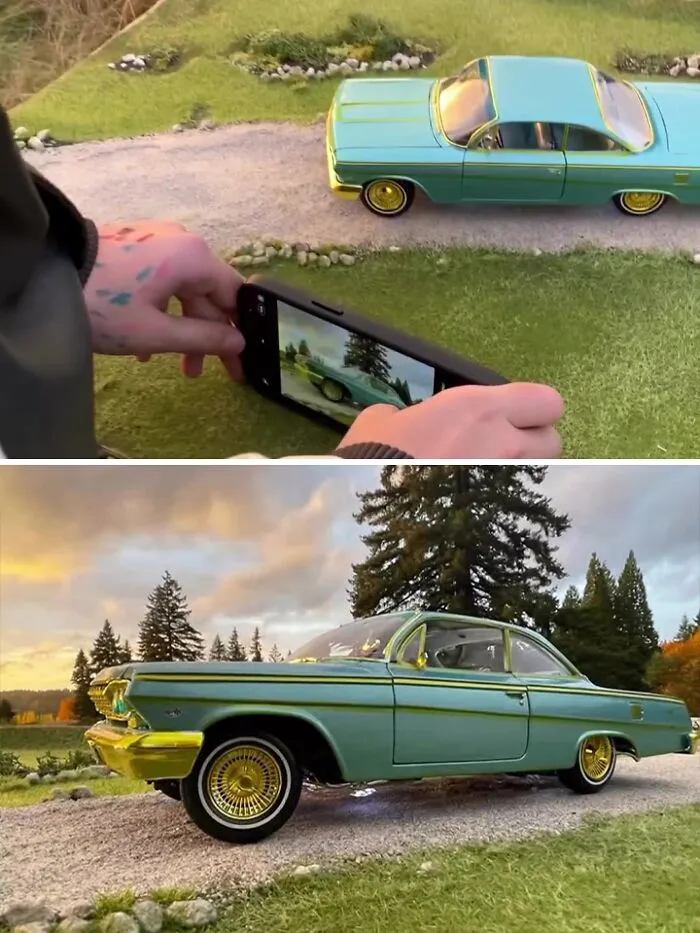 15 Y.O. Photographer Masterfully Uses Forced Perspective To Fool The Eye And Make Toy Cars Look Like Real Autos (30 Pics)