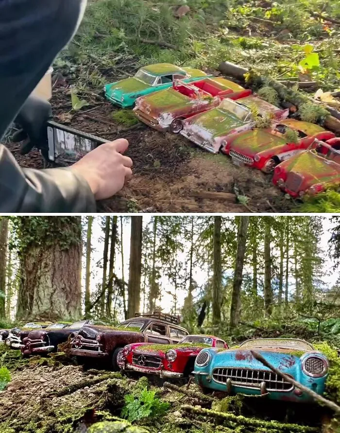 15 Y.O. Photographer Masterfully Uses Forced Perspective To Fool The Eye And Make Toy Cars Look Like Real Autos (30 Pics)